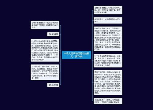 中华人民共和国劳动法释义：第74条