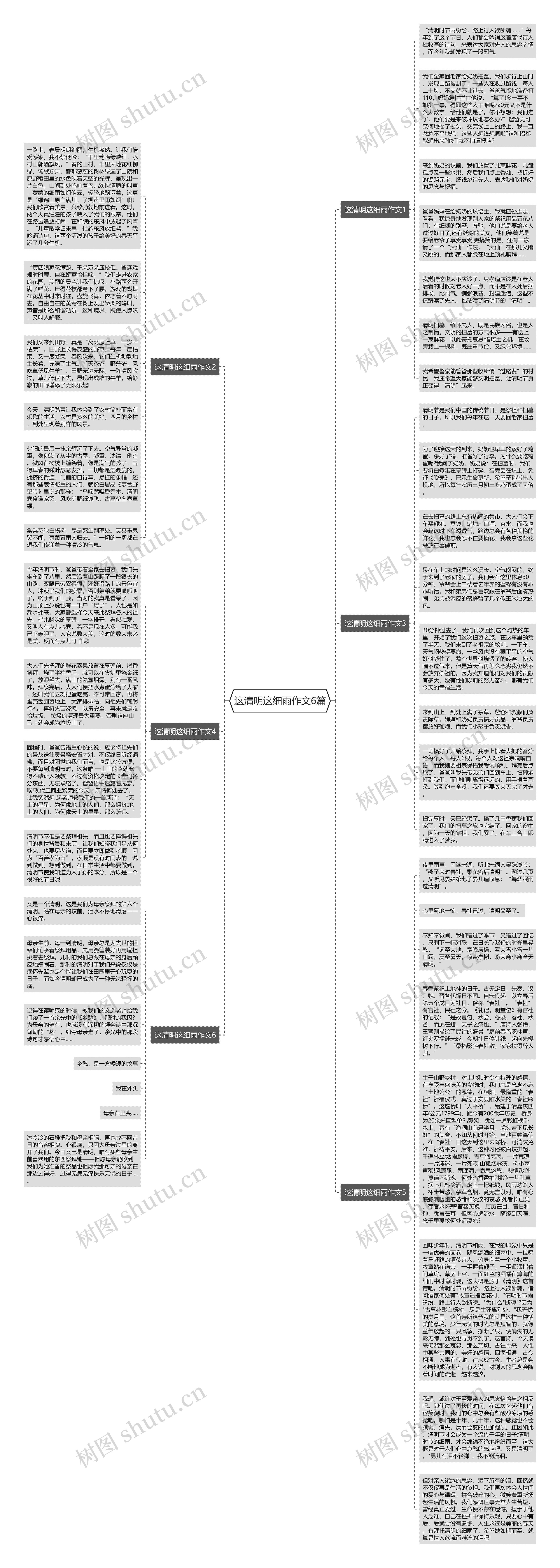 这清明这细雨作文6篇思维导图