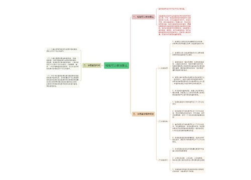 检验可以做法医么