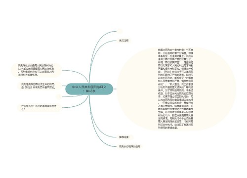 中华人民共和国刑法释义：第48条