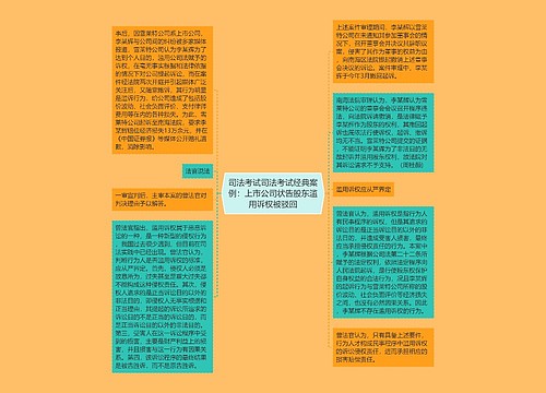 司法考试司法考试经典案例：上市公司状告股东滥用诉权被驳回