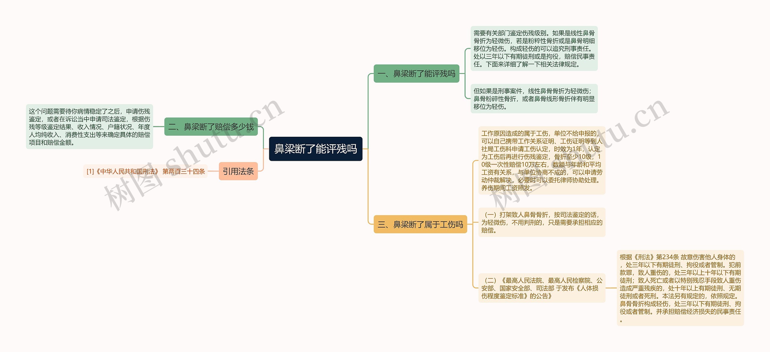 鼻梁断了能评残吗