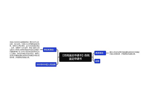 【伤残鉴定申请书】伤残鉴定申请书