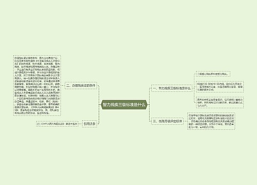 智力残疾三级标准是什么