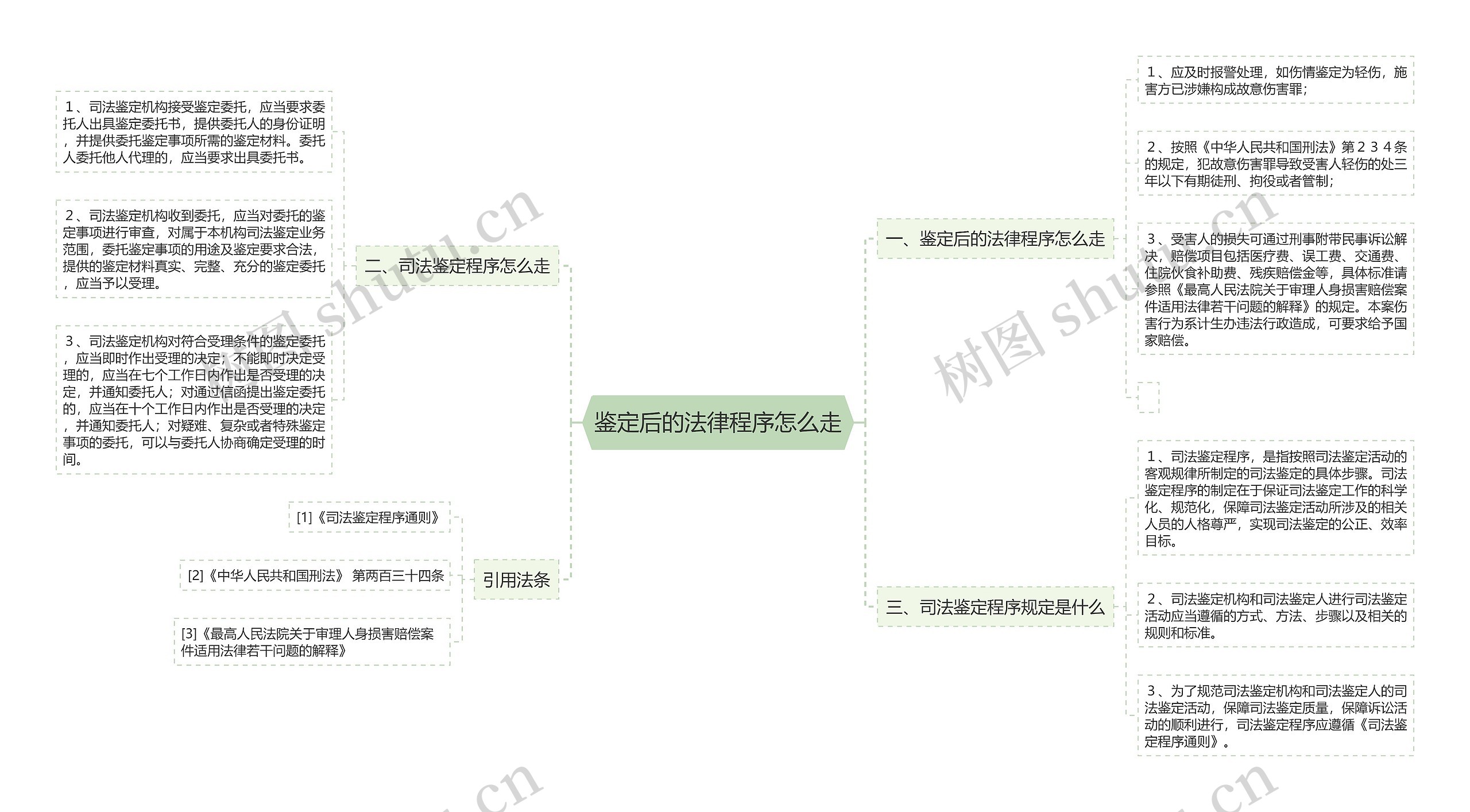 鉴定后的法律程序怎么走思维导图