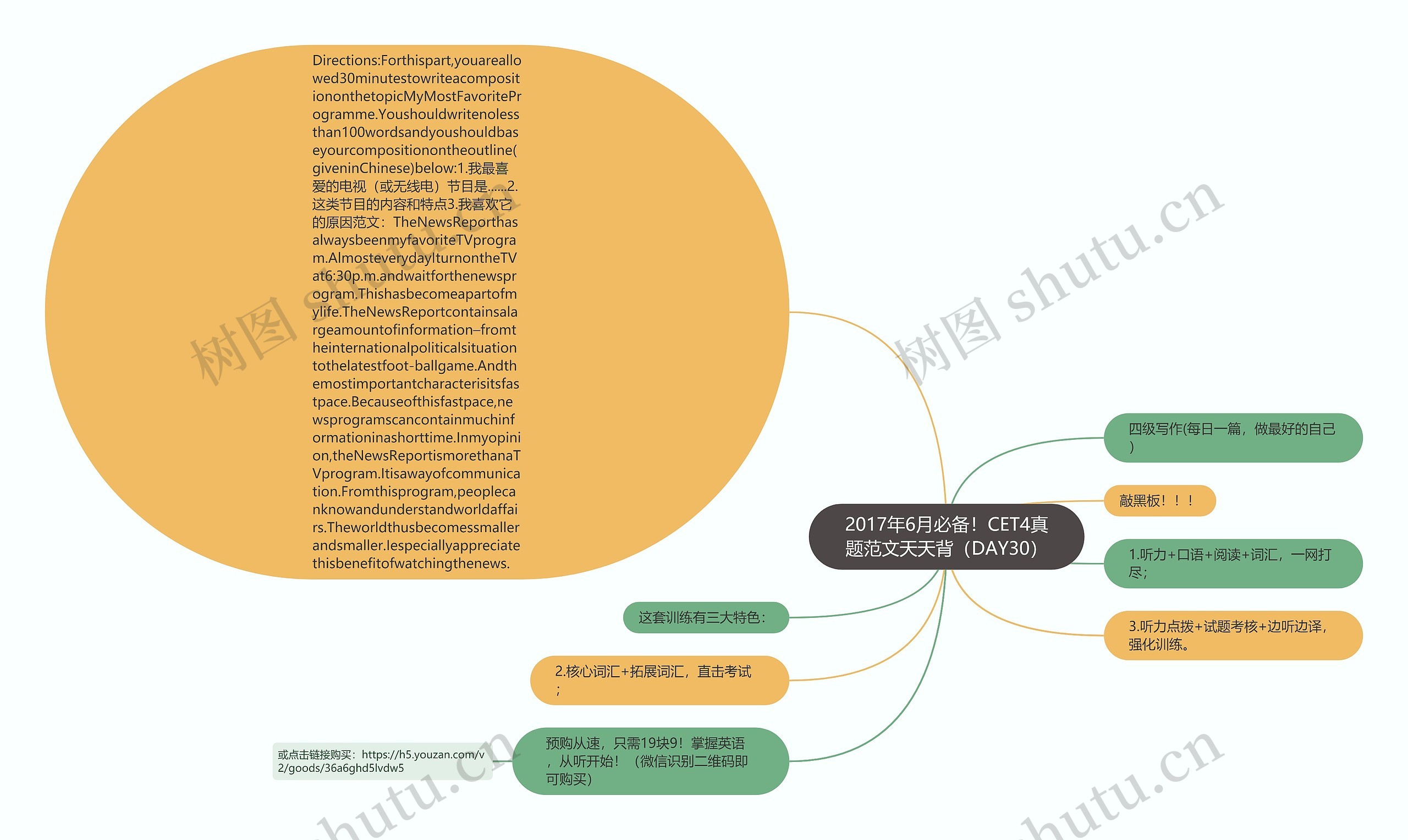 2017年6月必备！CET4真题范文天天背（DAY30）思维导图