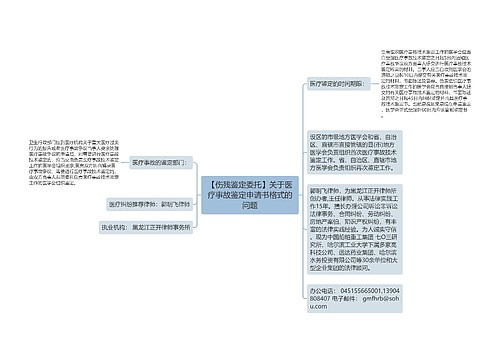 【伤残鉴定委托】关于医疗事故鉴定申请书格式的问题