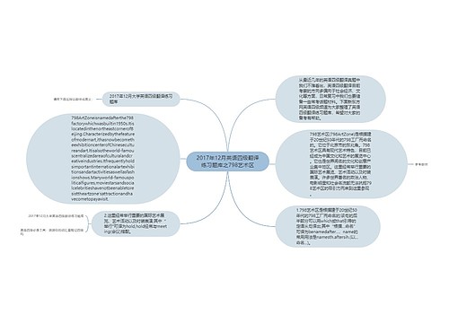 2017年12月英语四级翻译练习题库之798艺术区