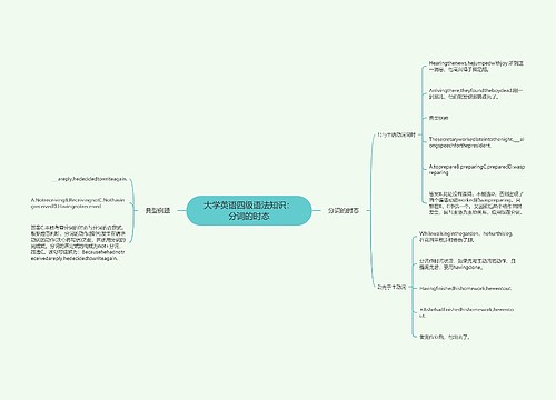 大学英语四级语法知识：分词的时态