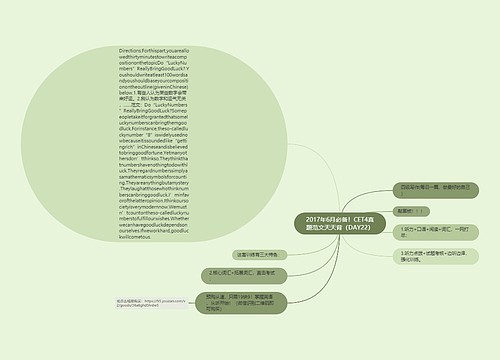 2017年6月必备！CET4真题范文天天背（DAY22）