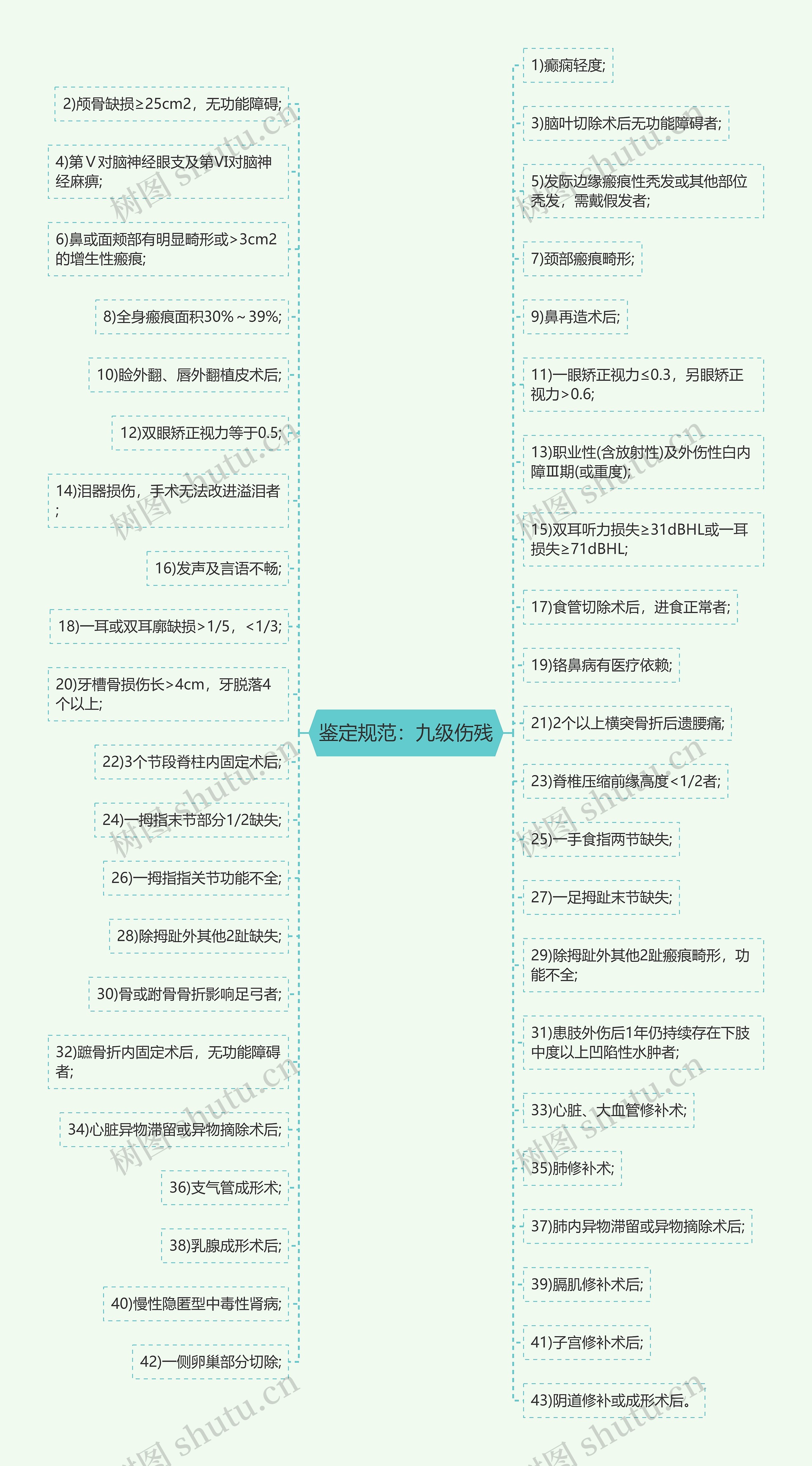 鉴定规范：九级伤残