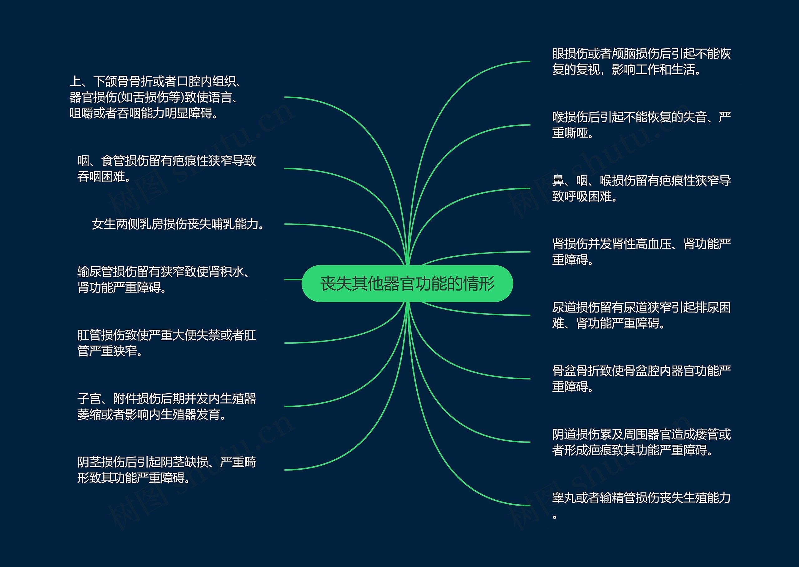 丧失其他器官功能的情形