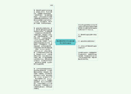 简述精神病的司法鉴定建筑工程司法鉴定