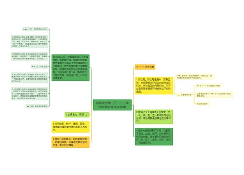 法制史总结（7）——清末时期的变法与修律