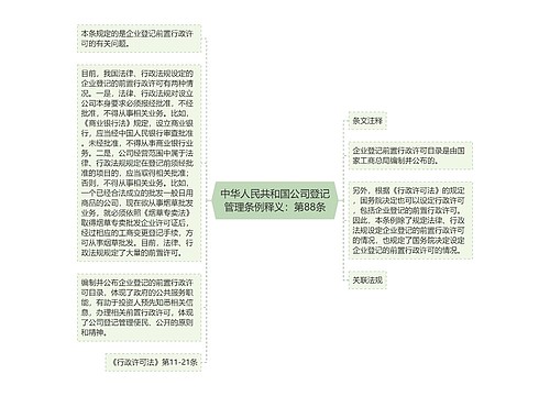 中华人民共和国公司登记管理条例释义：第88条