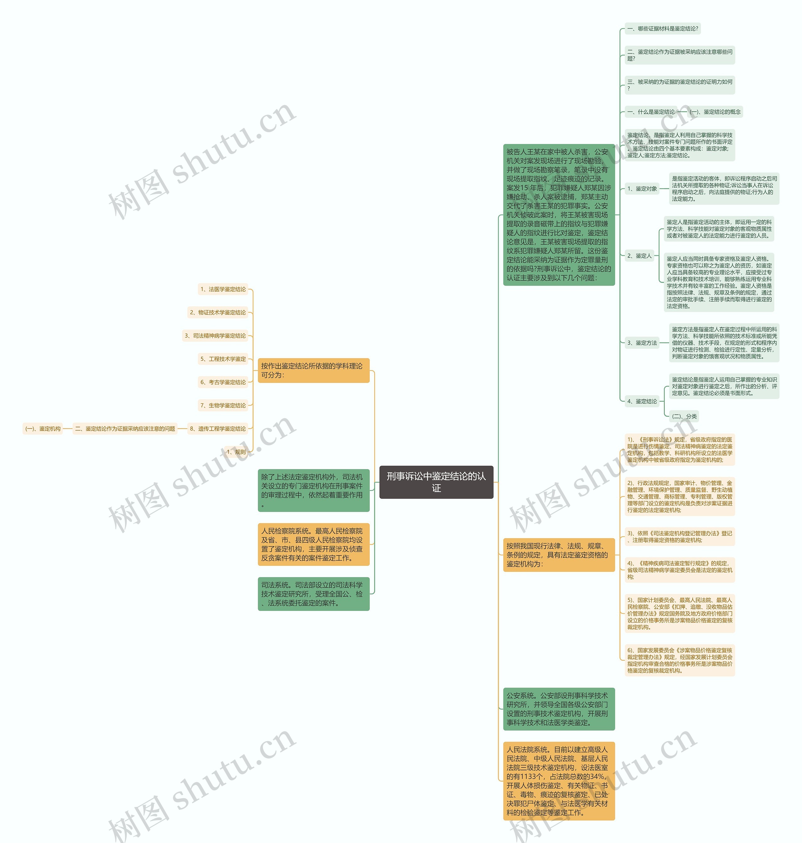 刑事诉讼中鉴定结论的认证思维导图
