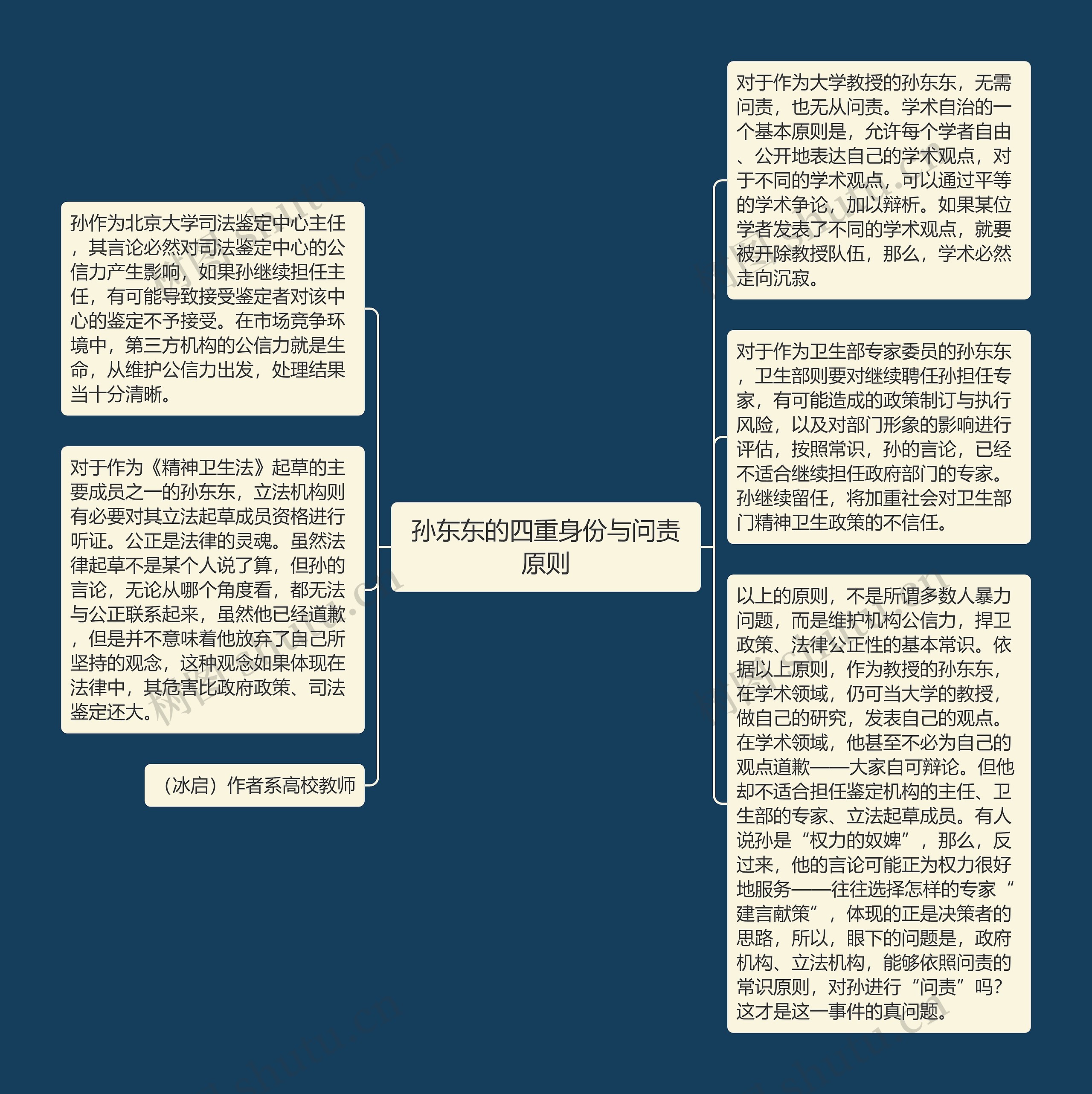 孙东东的四重身份与问责原则思维导图