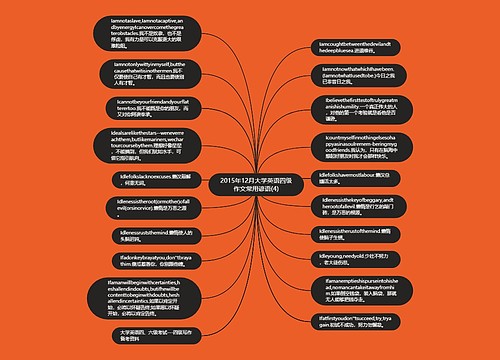 2015年12月大学英语四级作文常用谚语(4)