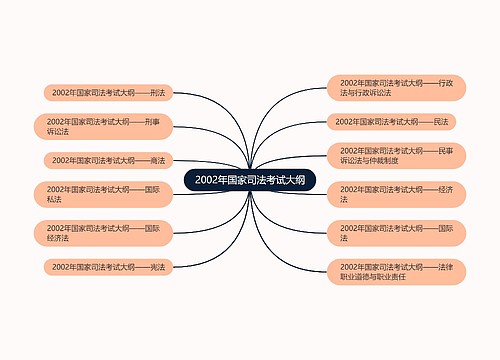 2002年国家司法考试大纲