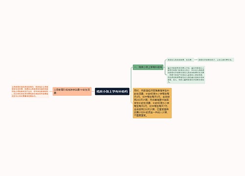 残疾小孩上学有补助吗