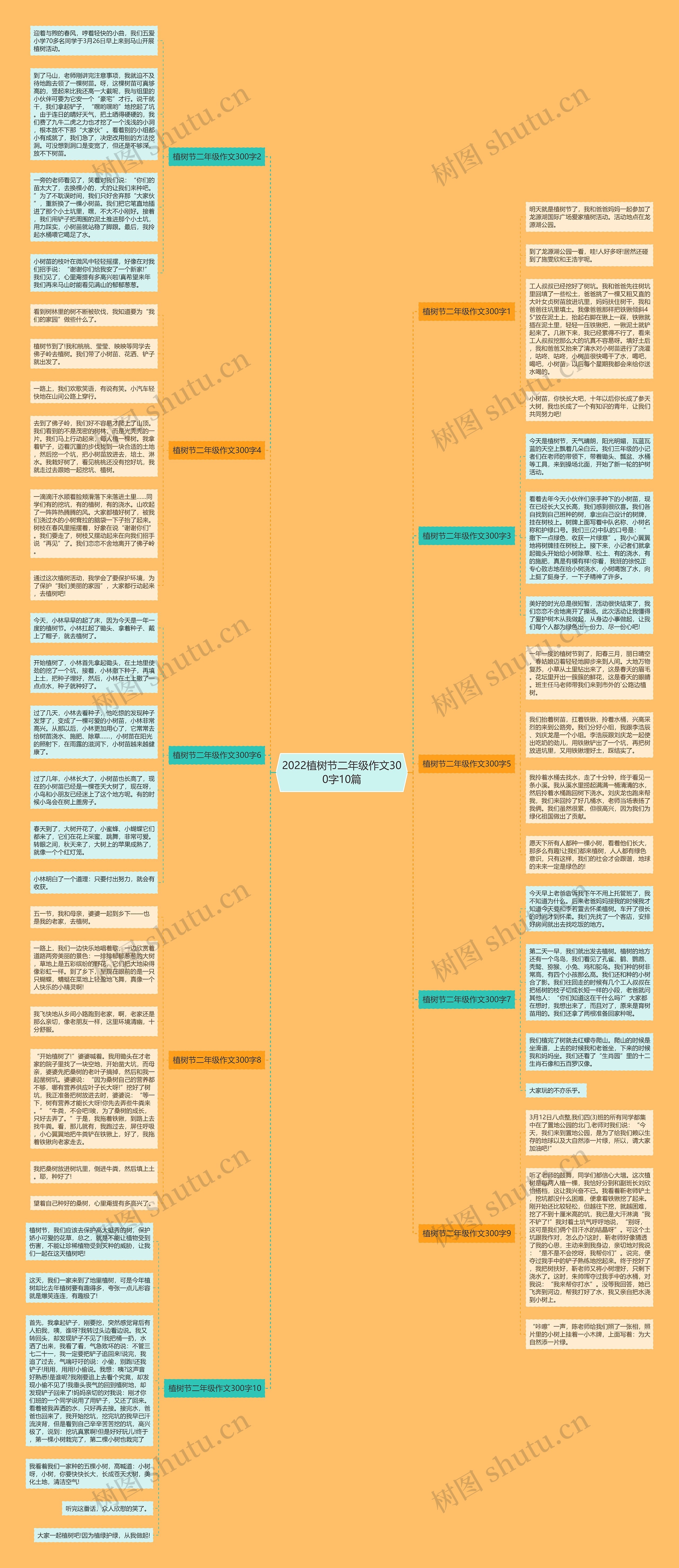 2022植树节二年级作文300字10篇
