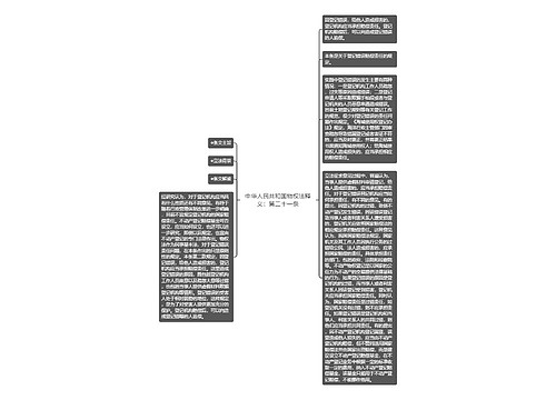 中华人民共和国物权法释义：第二十一条