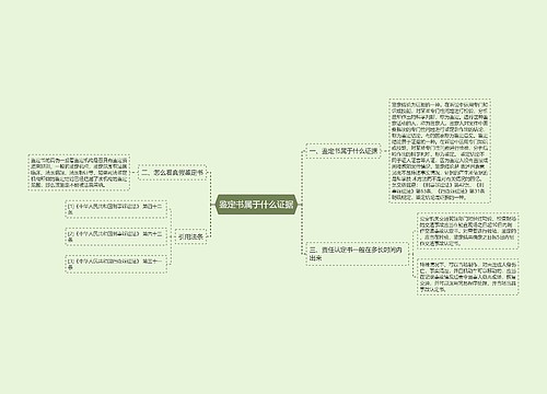 鉴定书属于什么证据