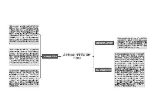 鉴定结论进行质证遵循什么原则