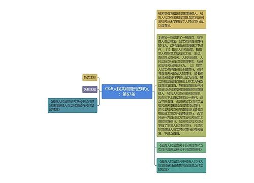 中华人民共和国刑法释义：第67条