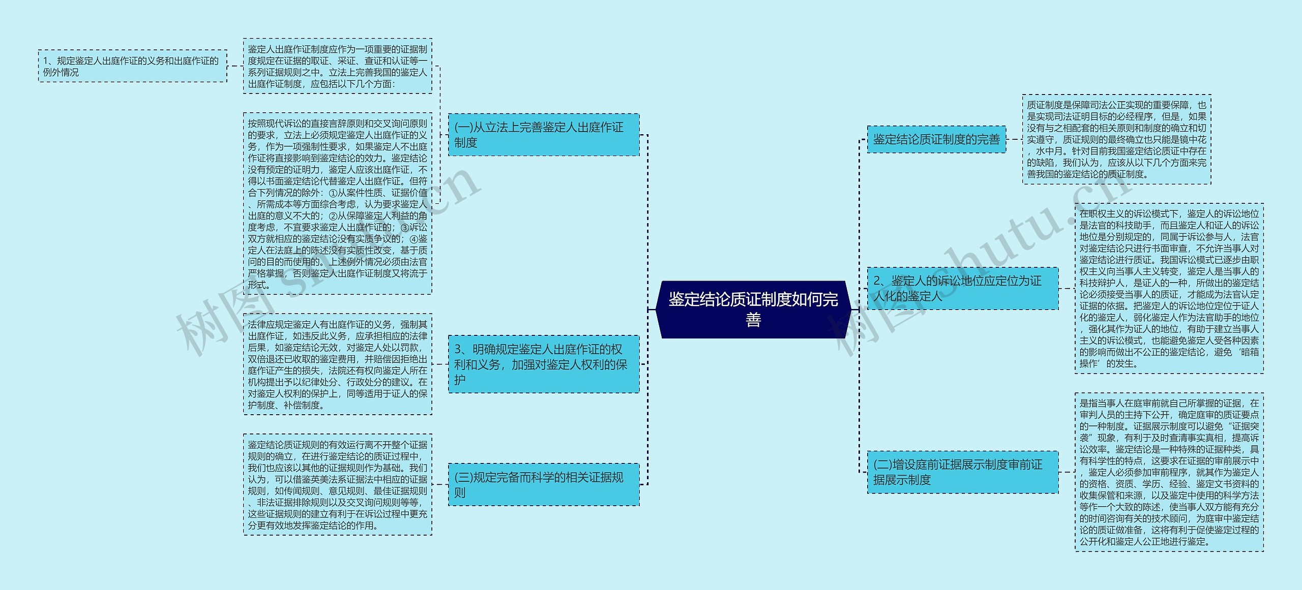 鉴定结论质证制度如何完善思维导图