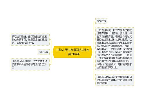 中华人民共和国刑法释义：第204条