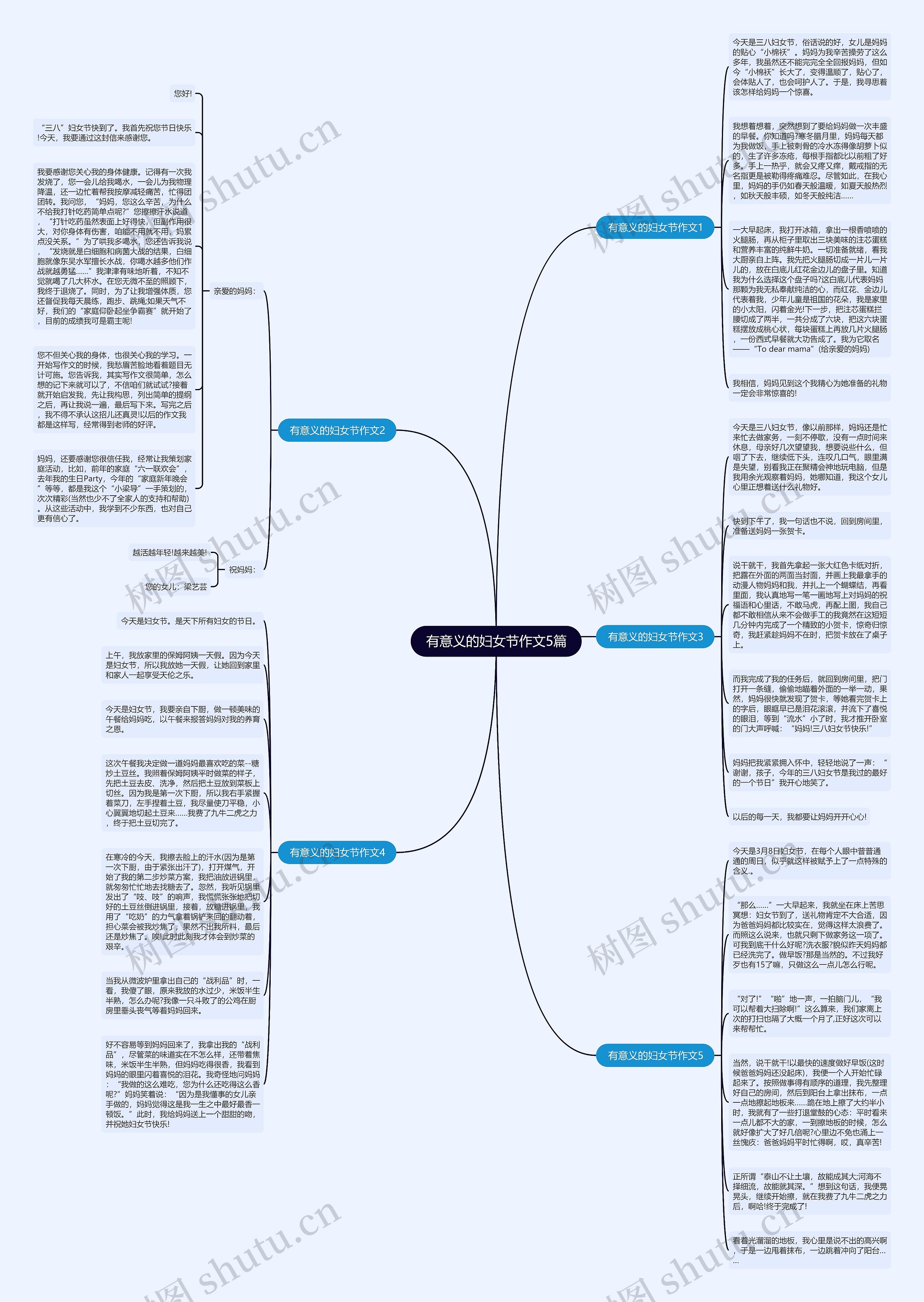 有意义的妇女节作文5篇思维导图