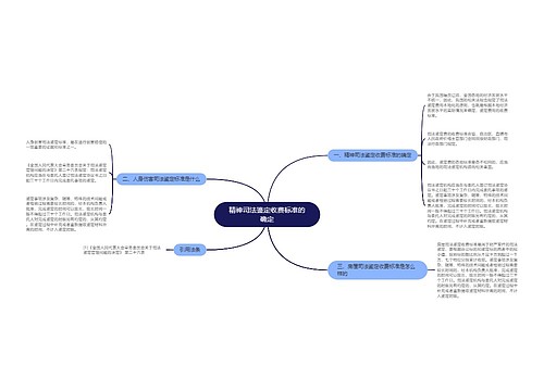 精神司法鉴定收费标准的确定