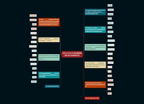 2023上半年大学英语四级词汇练习及答案(59)