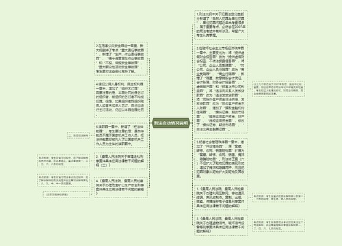 刑法变动情况说明
