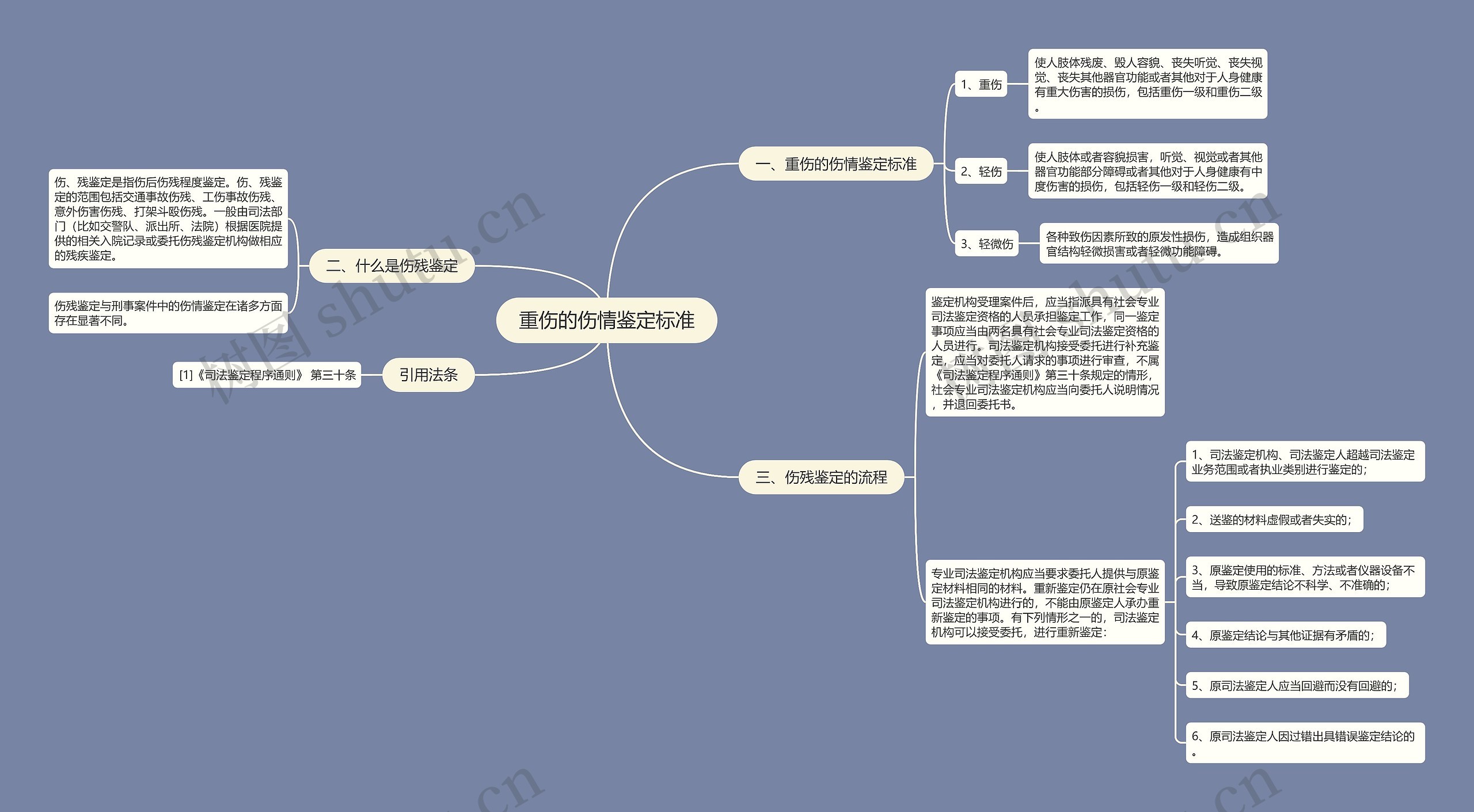 重伤的伤情鉴定标准