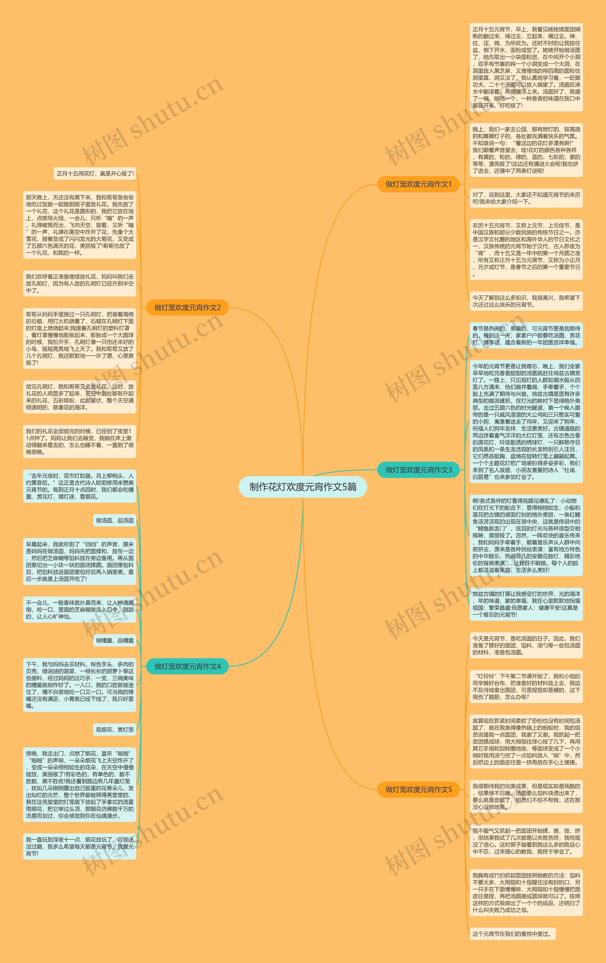 制作花灯欢度元宵作文5篇