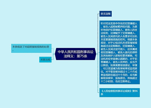 中华人民共和国刑事诉讼法释义：第75条