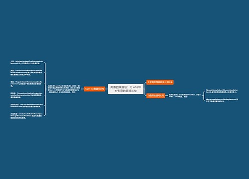 英语四级语法：if, whether引导的名词从句