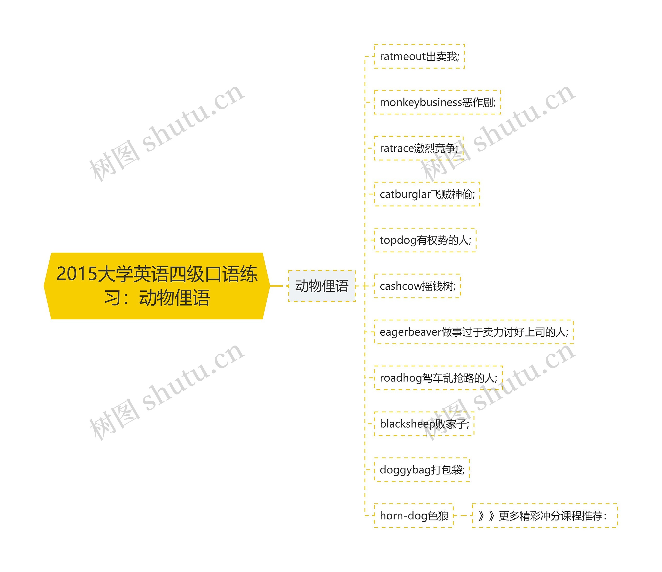 2015大学英语四级口语练习：动物俚语