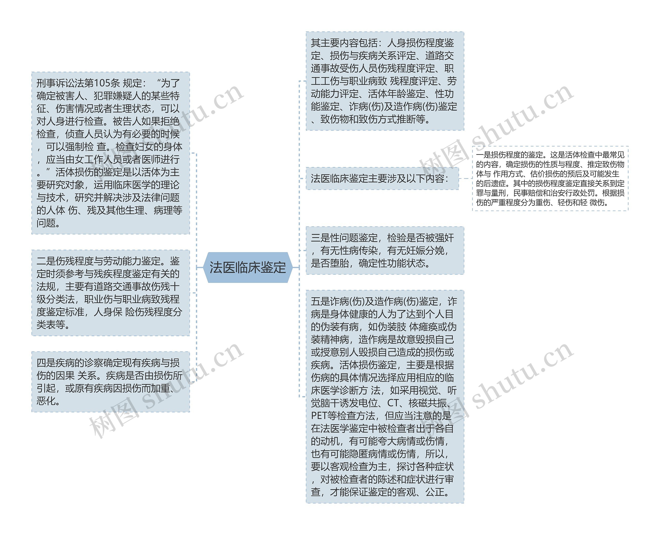 法医临床鉴定思维导图