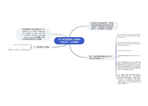 2015英语四级听力攻略技巧盘点(5)：认清逻辑