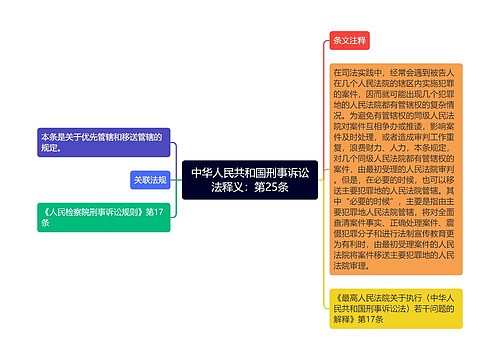 中华人民共和国刑事诉讼法释义：第25条