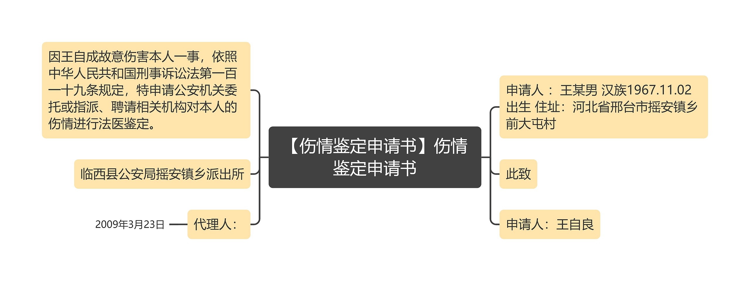 【伤情鉴定申请书】伤情鉴定申请书思维导图