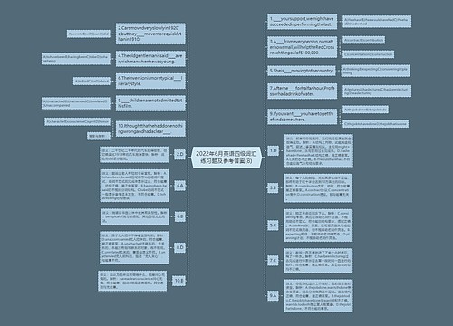 2022年6月英语四级词汇练习题及参考答案(8)