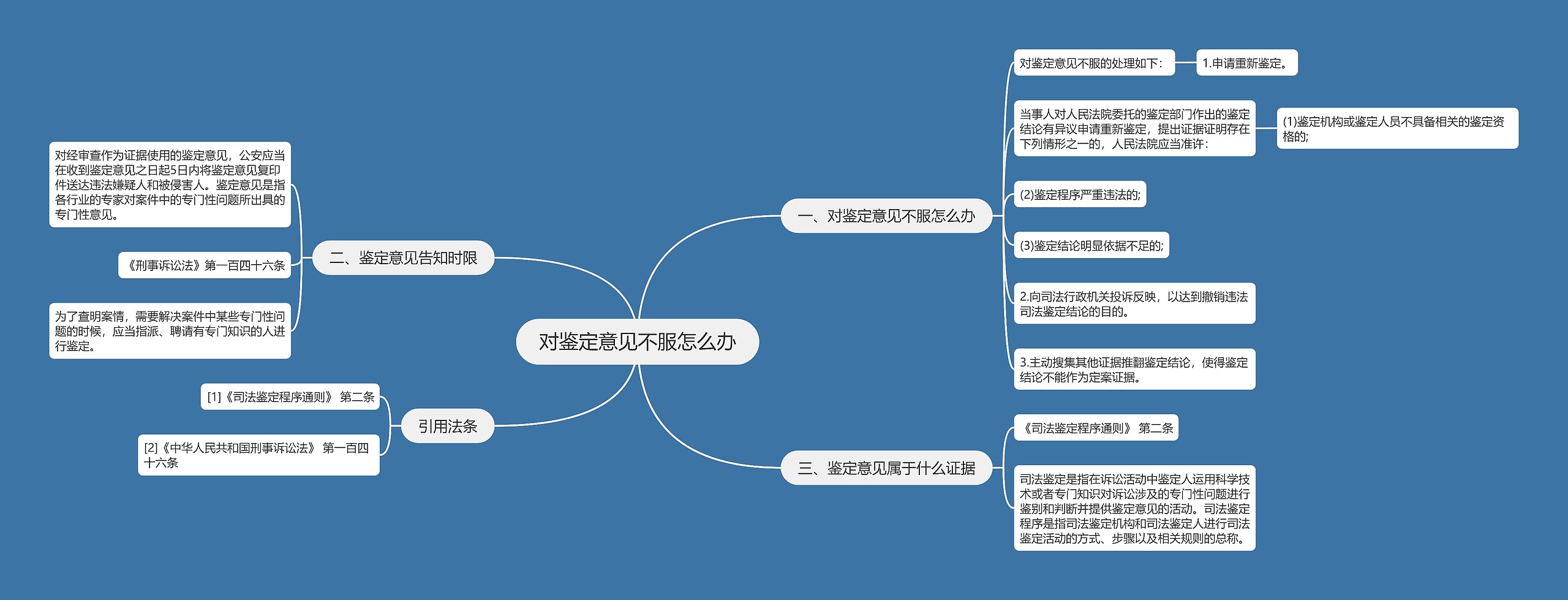 对鉴定意见不服怎么办思维导图