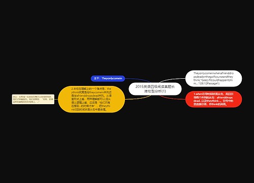 2015英语四级阅读真题长难句型分析(1)