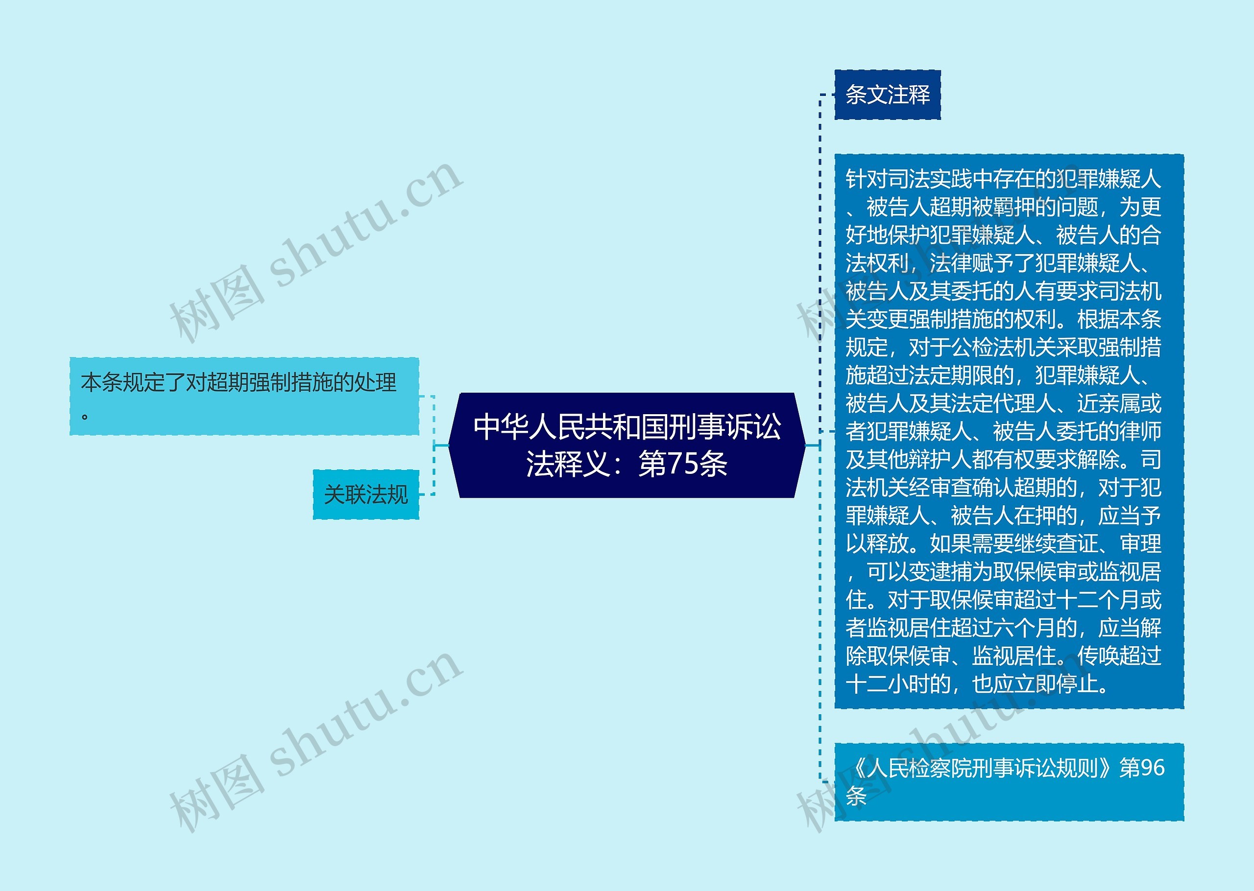 中华人民共和国刑事诉讼法释义：第75条思维导图