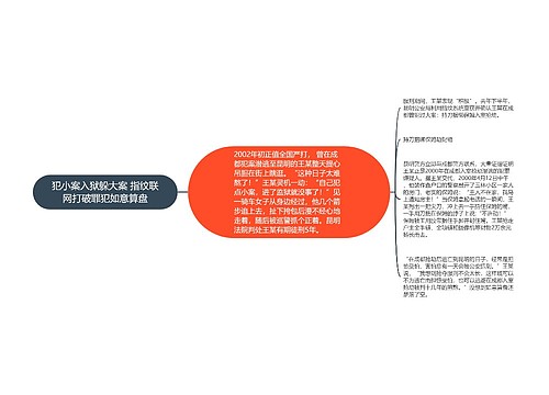 犯小案入狱躲大案 指纹联网打破罪犯如意算盘