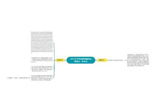 2016大学英语四级翻译话题盘点：养老金